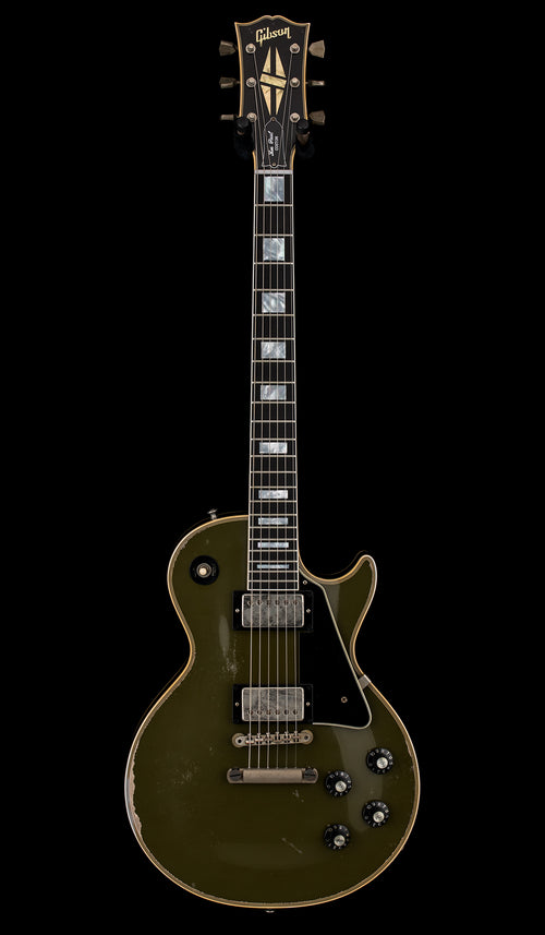 Gibson Custom Shop Limited Edition 1968 Les Paul Custom Reissue Murphy Lab Heavy Aged - Olive Drab Top #06158