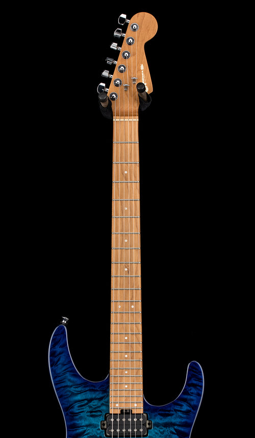 Used Charvel Pro-Mod DK24 HH 2PT CM QM (2020) - Chlorine Burst #03496 with Hard Case