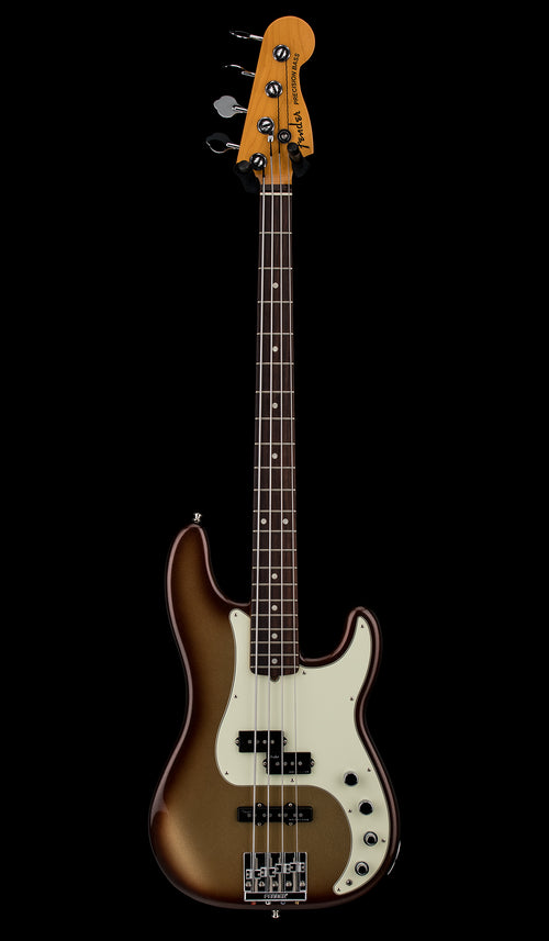 Used Fender American Ultra Precision Bass (2021) - Mocha Burst #21319 with Original Hard Case