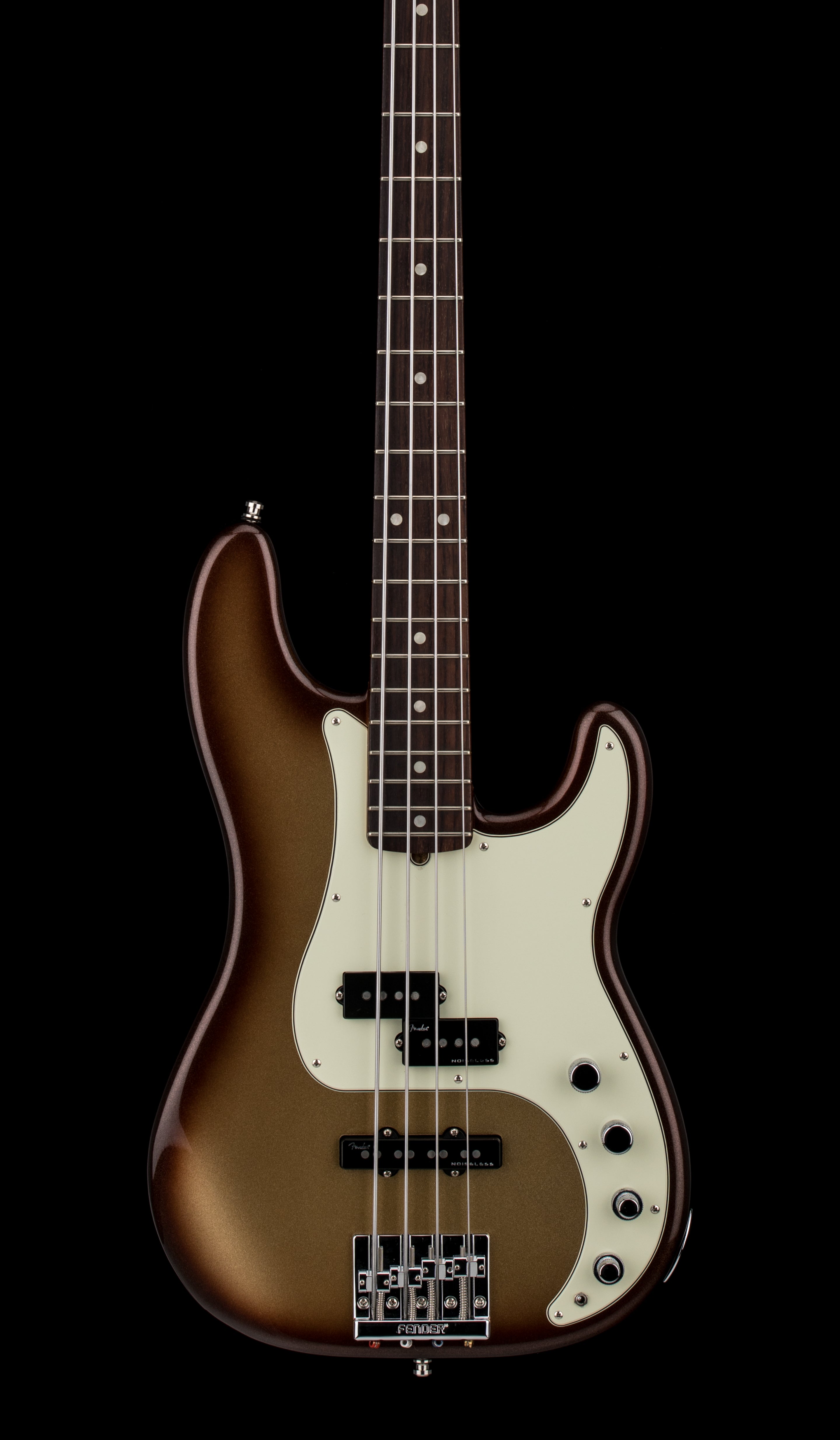 Used Fender American Ultra Precision Bass (2021) - Mocha Burst