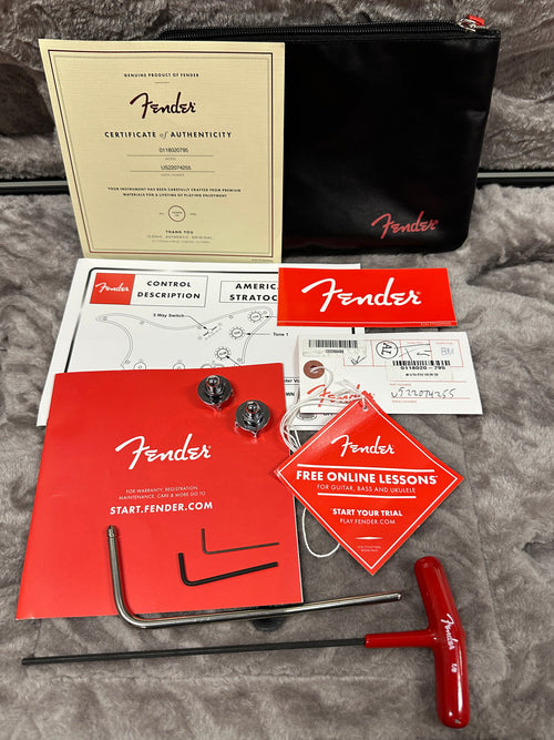 Used Fender American Ultra Stratocaster HSS (2022) - Cobra Blue #74255 with Original Hard Case