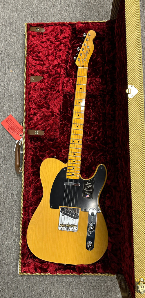 Used Fender American Vintage II 1951 Telecaster (2024) - Butterscotch Blonde #33836 with Original Hard Case