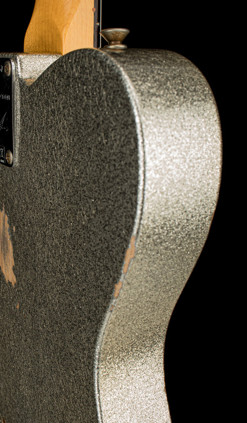 Used Fender Custom Shop LTD 1961 Telecaster Relic (2023) - Aged Silver Sparkle #71167 with Original Hard Case