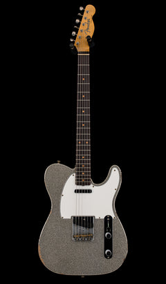 Used Fender Custom Shop LTD 1961 Telecaster Relic (2023) - Aged Silver Sparkle #71167 with Original Hard Case