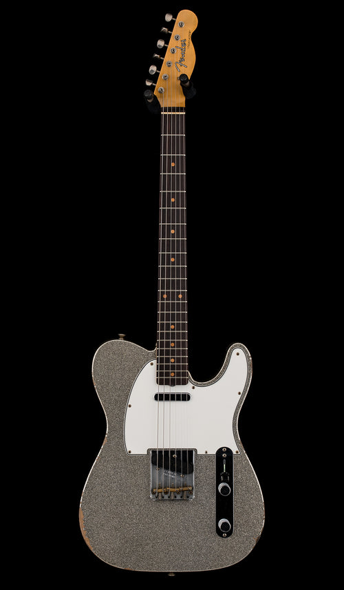 Used Fender Custom Shop LTD 1961 Telecaster Relic (2023) - Aged Silver Sparkle #71167 with Original Hard Case