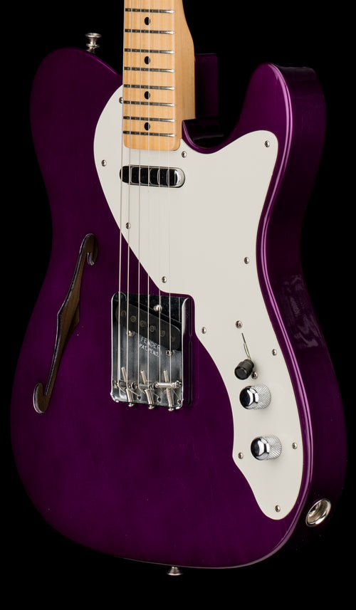 Used Fender Custom Shop Wildwood 1955 Thinline Tele (2021) - Candy Apple Purple #13383 with Original Hard Case
