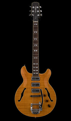 Used Hamer Custom Shop Newport (2005) - Amber #54375 with Original Hard Case
