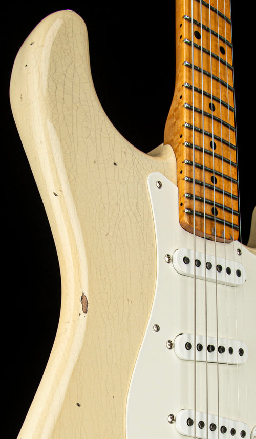 Fender Custom Shop 50s Strat Relic/Closet Classic Hardware - Super Faded Aged Olympic White #80049