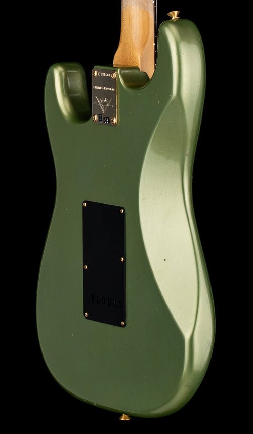 Fender Custom Shop Limited Edition 1965 Dual-Mag Stratocaster Journeyman Relic with Closet Classic Hardware - Aged Sage Green Metallic #81680