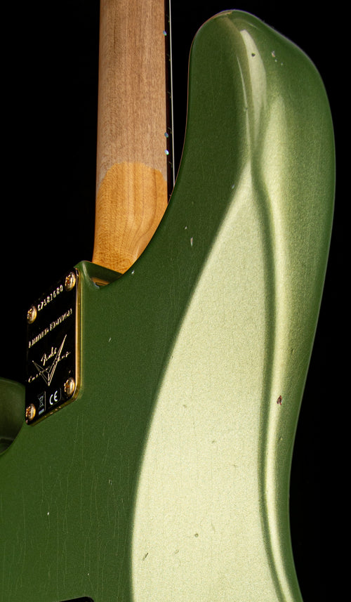 Fender Custom Shop Limited Edition 1965 Dual-Mag Stratocaster Journeyman Relic with Closet Classic Hardware - Aged Sage Green Metallic #81680