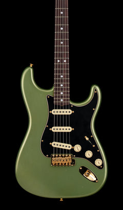 Fender Custom Shop Limited Edition 1965 Dual-Mag Stratocaster Journeyman Relic with Closet Classic Hardware - Aged Sage Green Metallic #81680