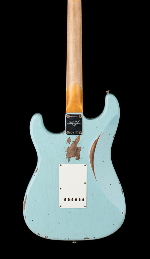 Fender Custom Shop '61 Strat Heavy Relic - Super Faded Aged Daphne Blue #77721