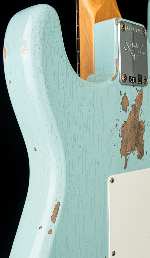 Fender Custom Shop '61 Strat Heavy Relic - Super Faded Aged Daphne Blue #77721