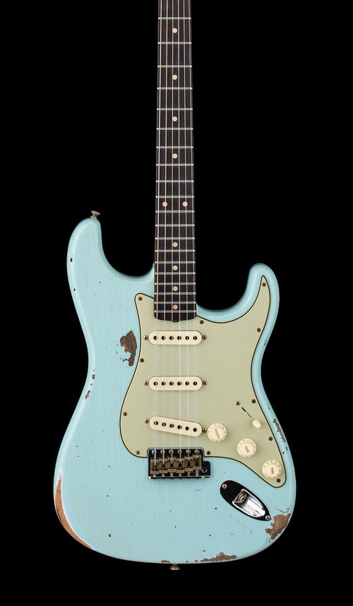 Fender Custom Shop '61 Strat Heavy Relic - Super Faded Aged Daphne Blue #77721