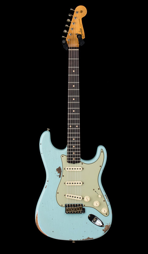 Fender Custom Shop '61 Strat Heavy Relic - Super Faded Aged Daphne Blue #77721