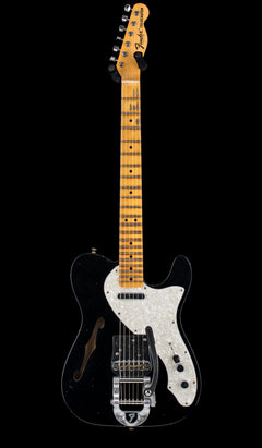 Fender Custom Shop '68 Tele Thinline Journeyman Relic - Aged Black #73286