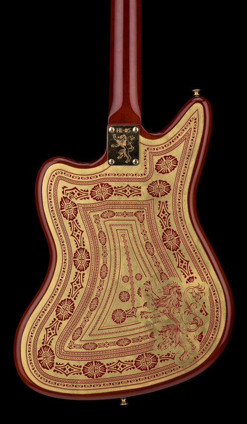 Used Fender Custom Shop Game of Thrones House Lannister Jaguar (2019) - Burnt Crimson & Lannister Gold #HL-05 with Original Hard Case