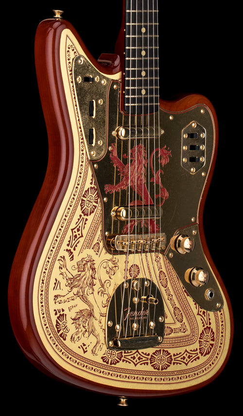 Used Fender Custom Shop Game of Thrones House Lannister Jaguar (2019) - Burnt Crimson & Lannister Gold #HL-05 with Original Hard Case