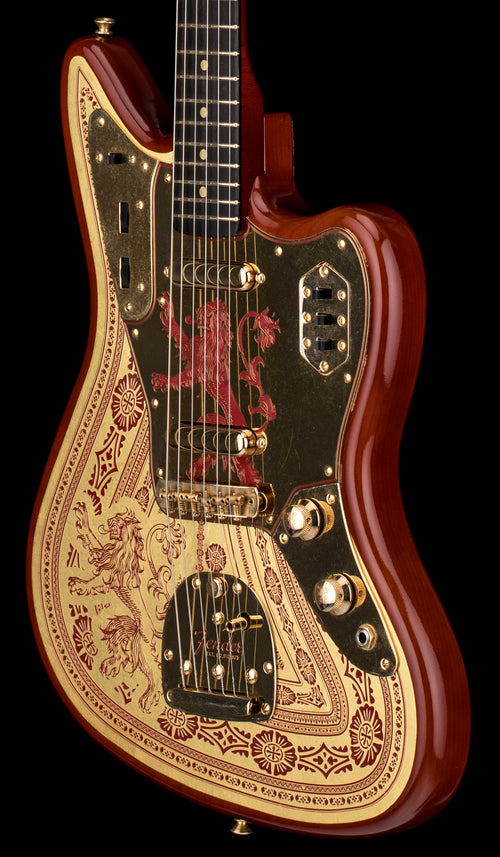 Used Fender Custom Shop Game of Thrones House Lannister Jaguar (2019) - Burnt Crimson & Lannister Gold #HL-05 with Original Hard Case