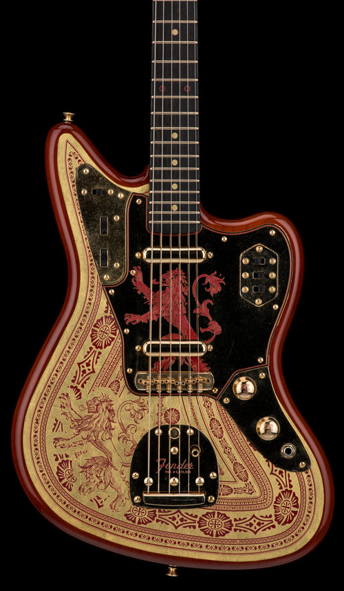 Used Fender Custom Shop Game of Thrones House Lannister Jaguar (2019) - Burnt Crimson & Lannister Gold #HL-05 with Original Hard Case