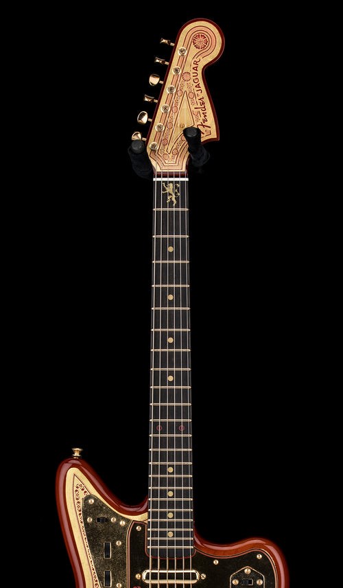 Used Fender Custom Shop Game of Thrones House Lannister Jaguar (2019) - Burnt Crimson & Lannister Gold #HL-05 with Original Hard Case