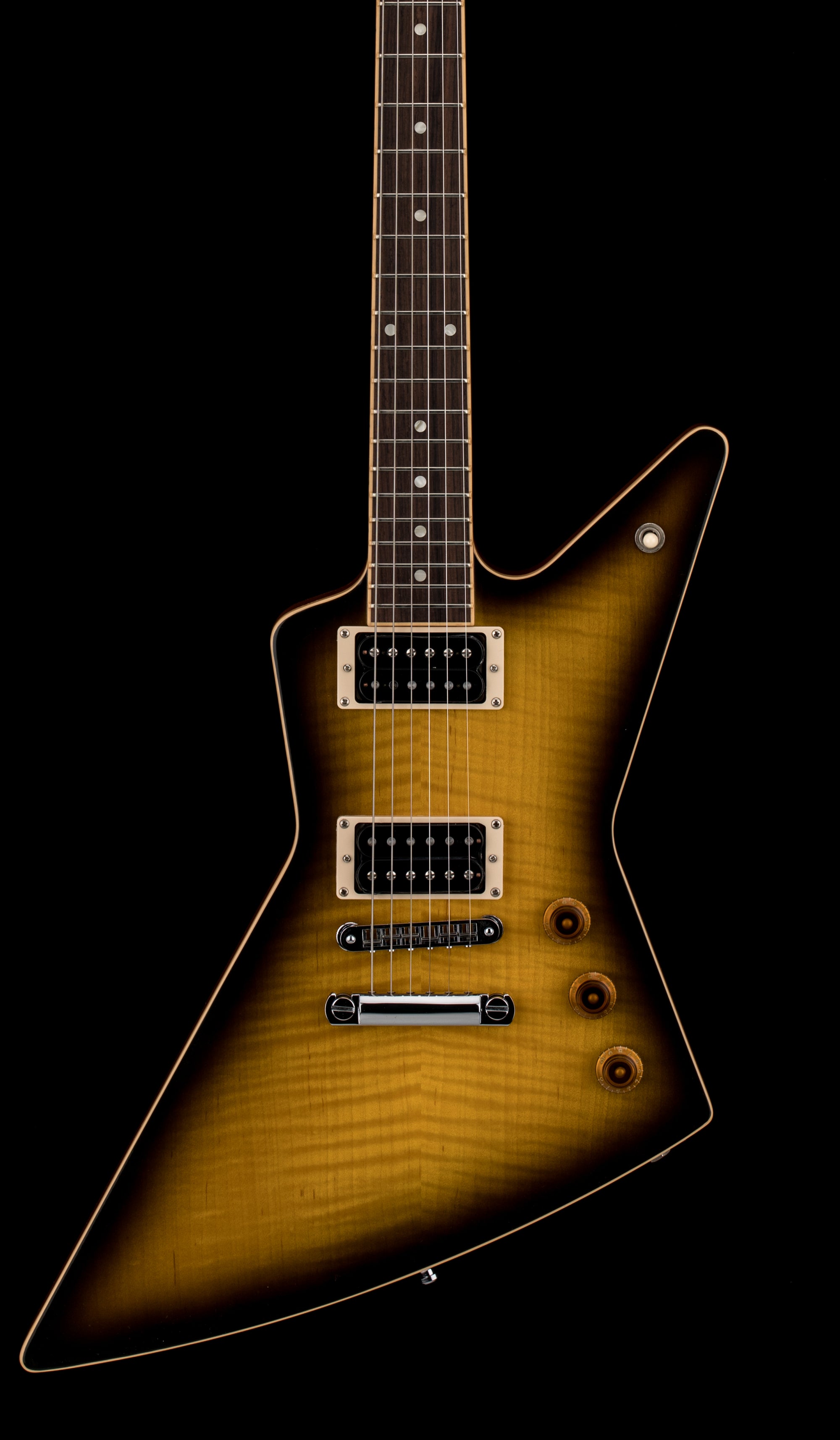 Classic Gibson Custom Explorer Electric Guitar in Ebony
