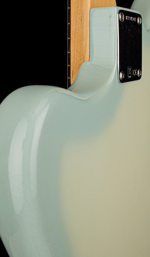 Used Fender Custom Shop Chicago Music Exchange Special '62 Jazzmaster DLX Closet Classic (2024) - Super Aged Olympic White/Sonic Blue Burst #34547 with Original Hard Case