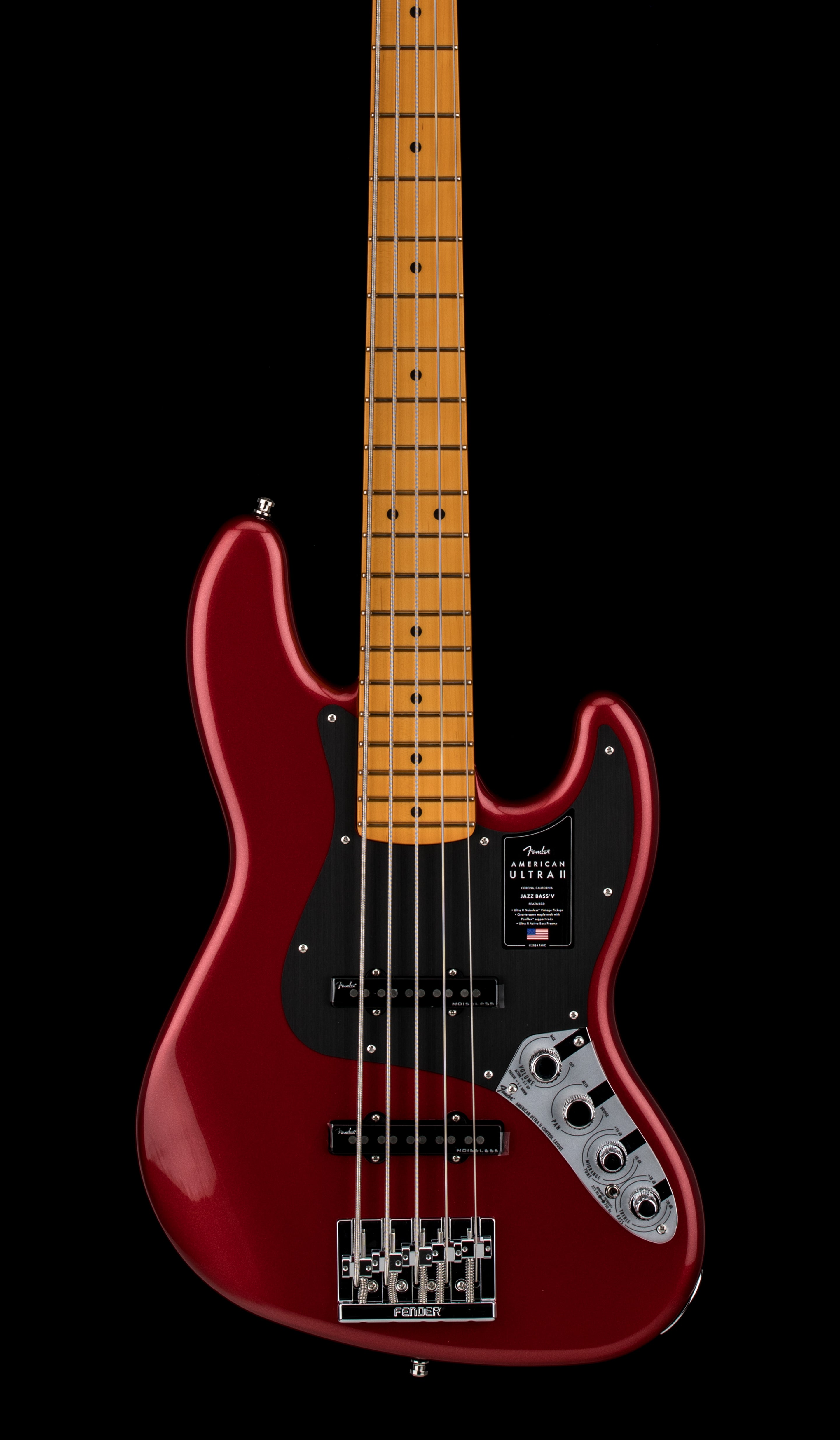Fender American Ultra II Jazz Bass V - Sinister Red – Empire Music