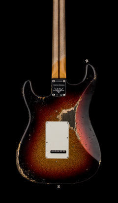 Fender Custom Shop Custom Deluxe Stratocaster Heavy Relic - 3-Tone Sunburst Sparkle #90181