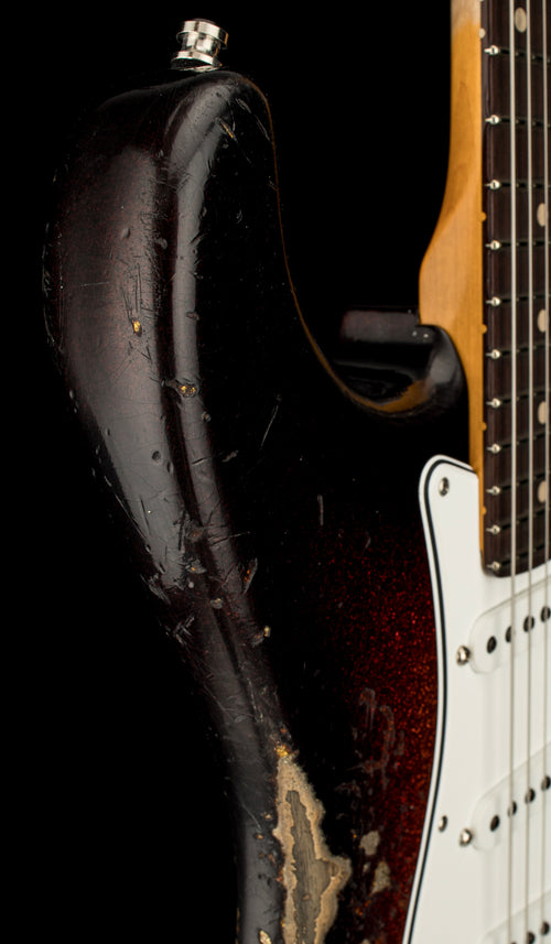 Fender Custom Shop Custom Deluxe Stratocaster Heavy Relic - 3-Tone Sunburst Sparkle #90181