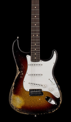Fender Custom Shop Custom Deluxe Stratocaster Heavy Relic - 3-Tone Sunburst Sparkle #90181