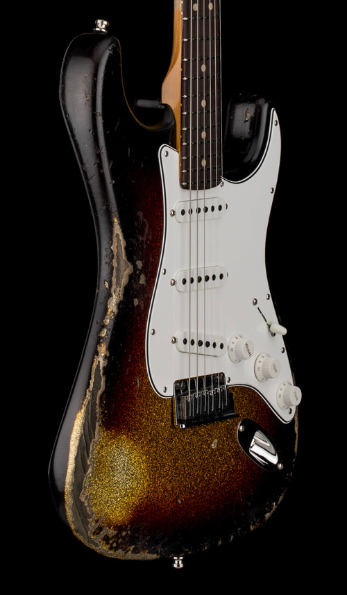 Fender Custom Shop Custom Deluxe Stratocaster Heavy Relic - 3-Tone Sunburst Sparkle #90181