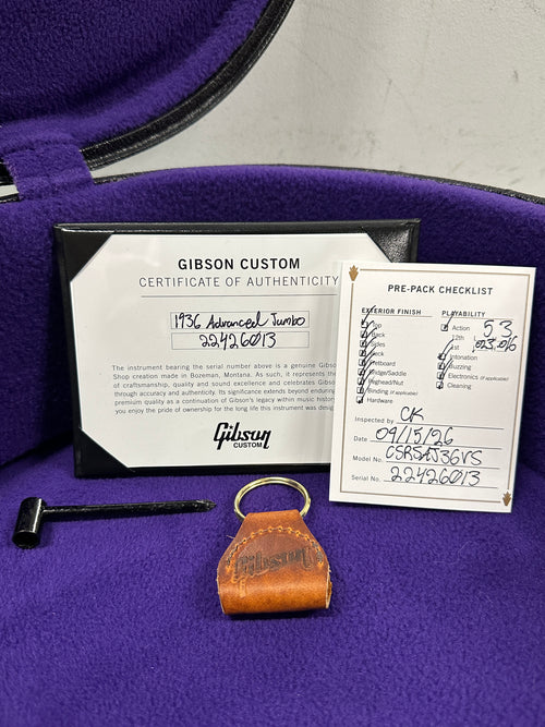 Gibson Custom Shop 1936 Advanced Jumbo - Vintage Sunburst #26013