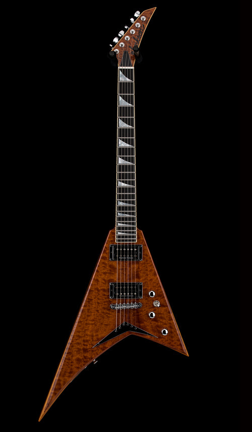 Jackson Custom Shop Korina RR 2H AAA Quilted Sapele Top - Solar Transparent #4208 (Empire Music Spec)