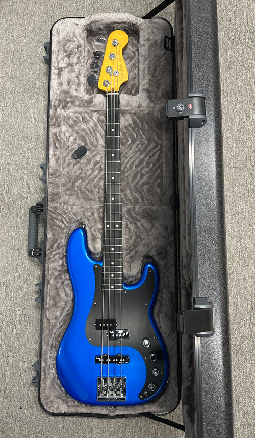 Used Fender American Ultra II Precision Bass (2024) - Noble Blue #05667 with Original Hard Case