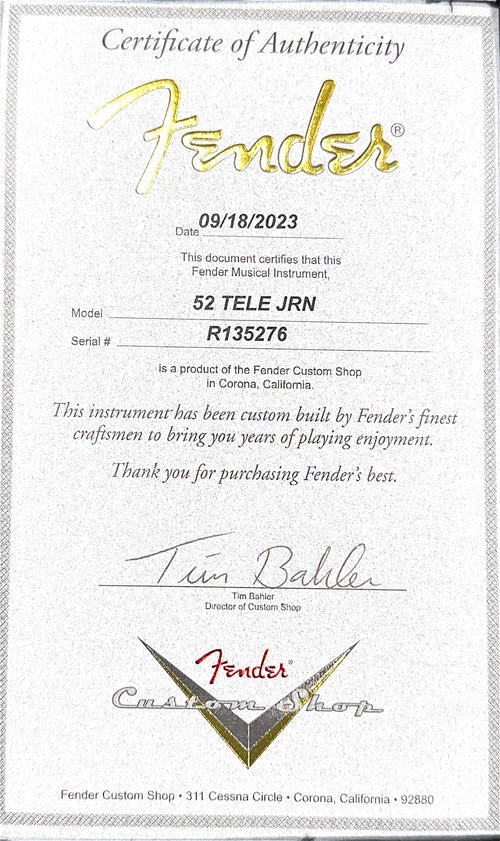 Used Fender Custom Shop Chicago Music Exchange 1952 Telecaster Journeyman Relic (2023) - Super Aged Blue Sparkle #35276 with Original Hard Case