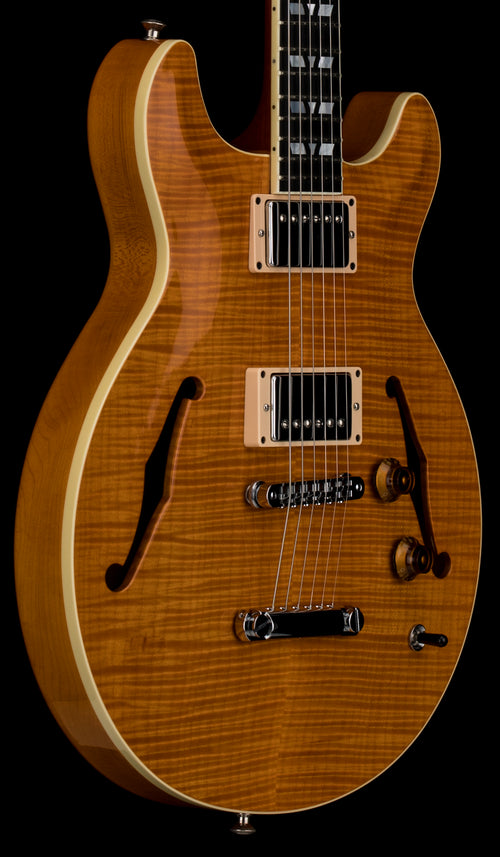 Used Hamer Custom Shop Newport Pro (2003) - Amber #52665 with Original Hard Case