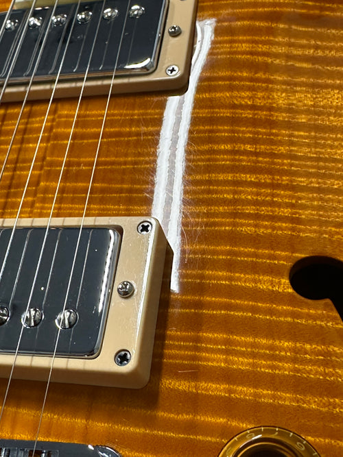 Used Hamer Custom Shop Newport Pro (2003) - Amber #52665 with Original Hard Case
