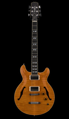 Used Hamer Custom Shop Newport Pro (2003) - Amber #52665 with Original Hard Case