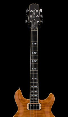 Used Hamer Custom Shop Newport Pro (2003) - Amber #52665 with Original Hard Case