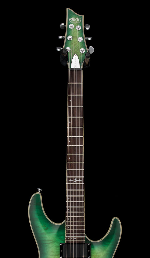 Used Schecter C-1 Platinum (2021) - Emerald Burst #61663 with Hard Case
