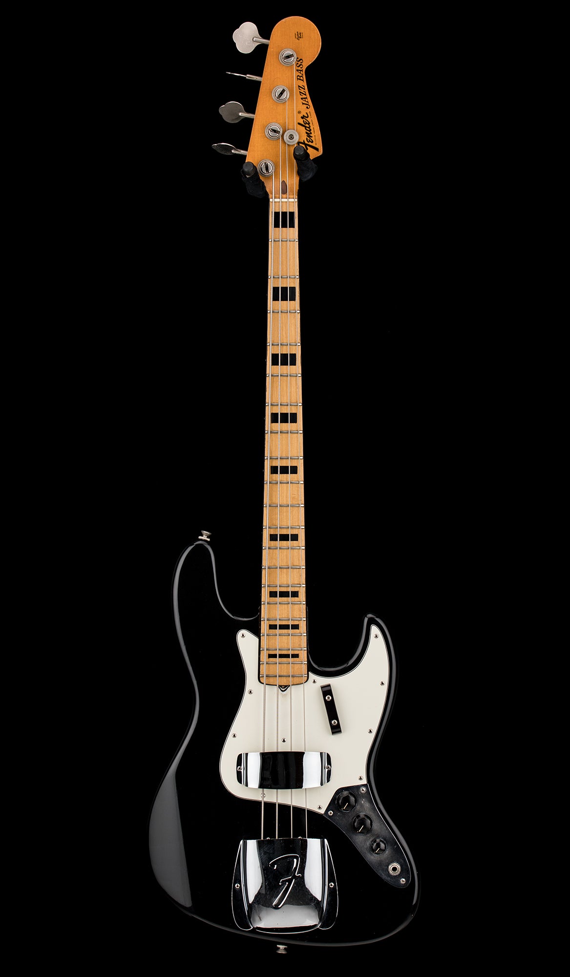 Vintage Fender 1973 Jazz Bass - Black #96090 with Hard Case