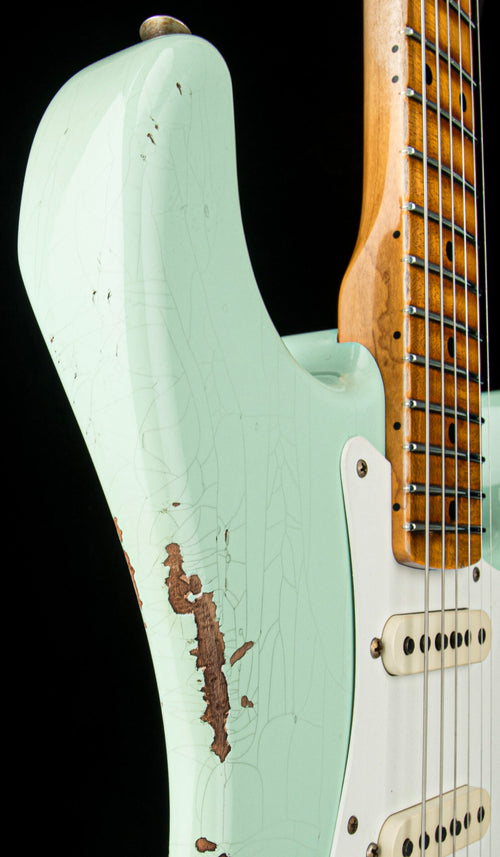 Fender Custom Shop 1958 Stratocaster Relic - Super Faded Aged Surf Green #77293