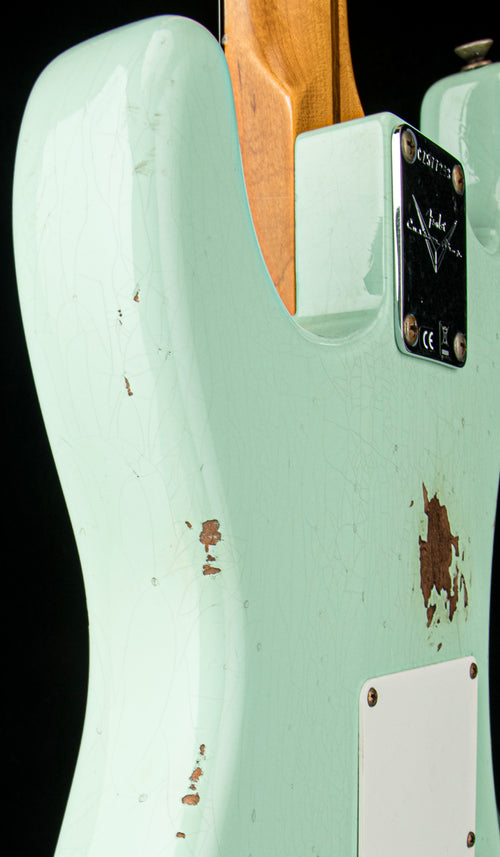 Fender Custom Shop 1958 Stratocaster Relic - Super Faded Aged Surf Green #77293