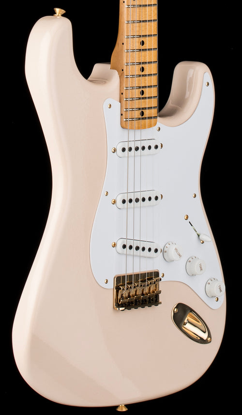 Fender Custom Shop Limited Edition 1954 Hardtail Stratocaster DLX Closet Classic - Super Faded Aged Shell Pink #0433