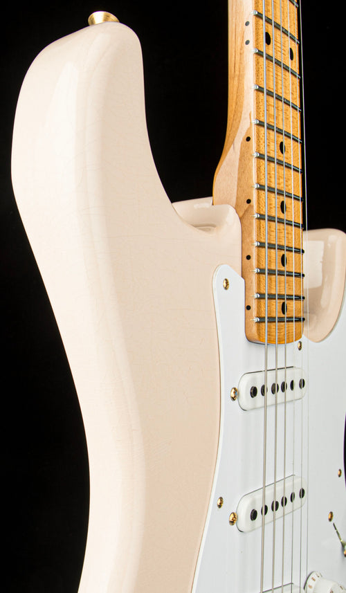 Fender Custom Shop Limited Edition 1954 Hardtail Stratocaster DLX Closet Classic - Super Faded Aged Shell Pink #0433