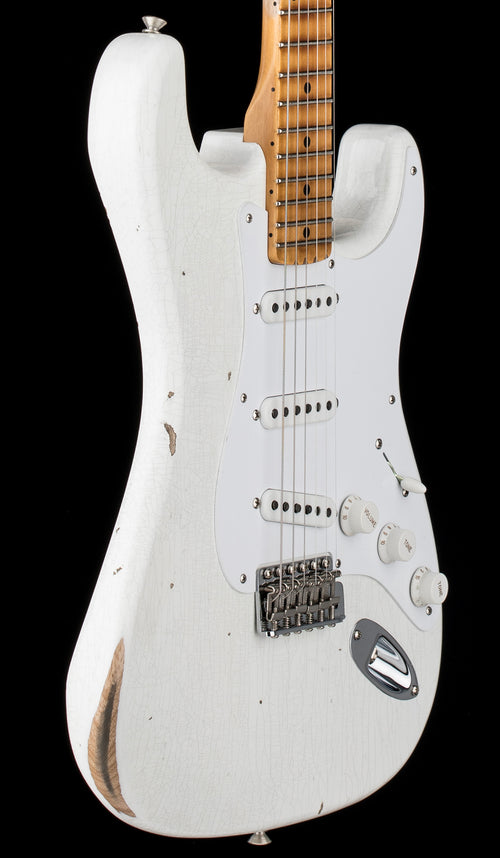 Fender Custom Shop Limited Edition Fat 1954 Stratocaster Relic with Closet Classic Hardware - Aged Arctic White #0171