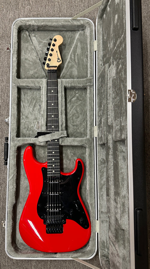 Used Charvel Pro-Mod So-Cal Style 1 HSS FR E - Ferrari Red #26415 with Hard Case