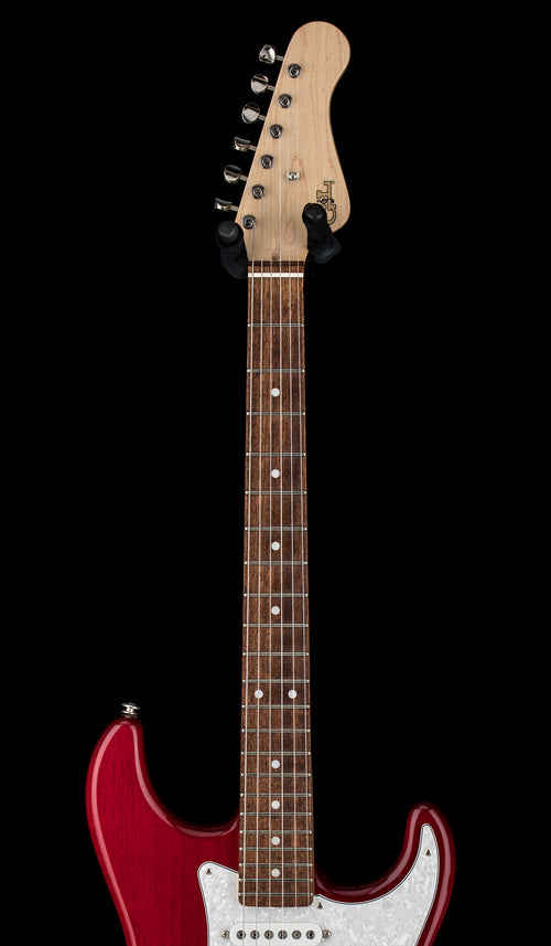 USED G&L 40th Anniversary S-500 - Clear Ruby Red #05150 with Original Hardshell Case