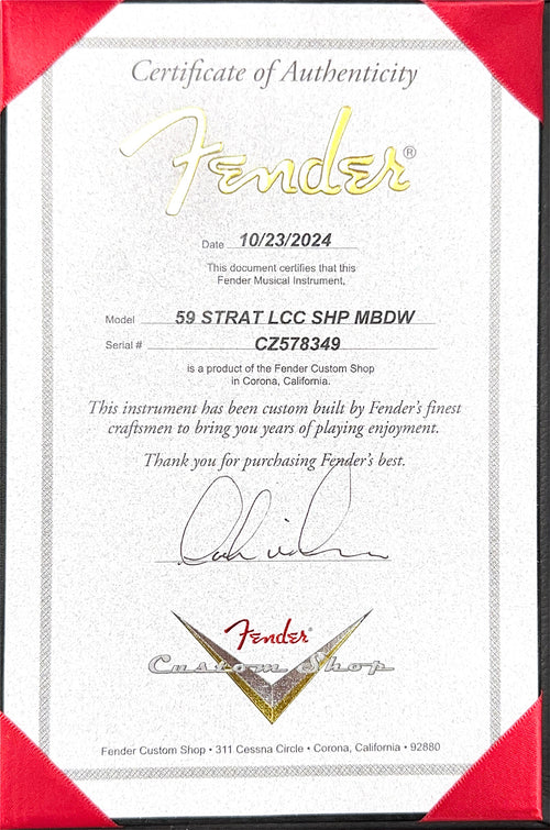 Used Fender Custom Shop Masterbuilt Dale Wilson '59 Stratocaster DLX Closet Classic (2024) - Aged Shell Pink #78349 with Original Hard Case